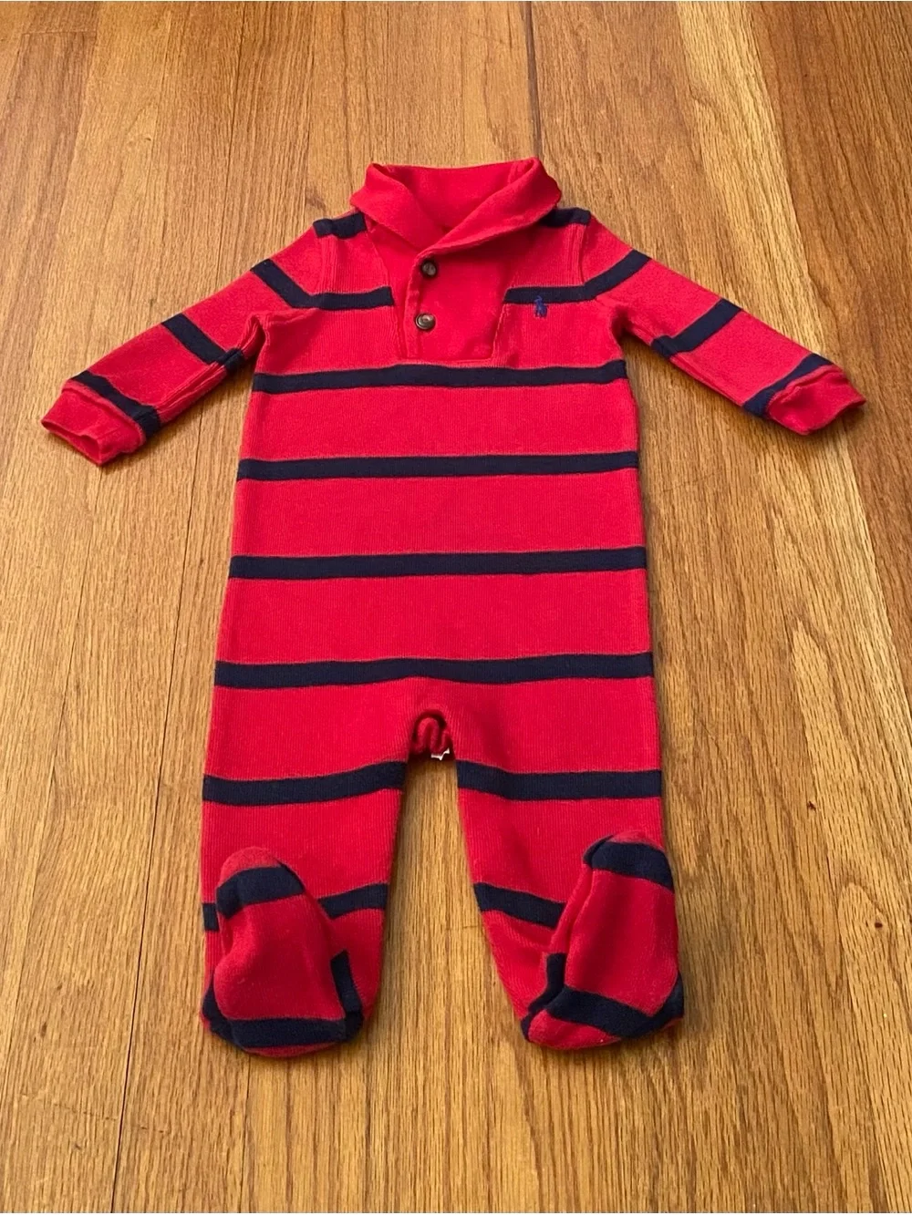 Ralph Lauren Striped Cotton Coverall
